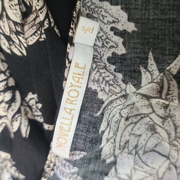 Novella Royale Wild Love maxi dress black dahlia floral S - Picture 3 of 13